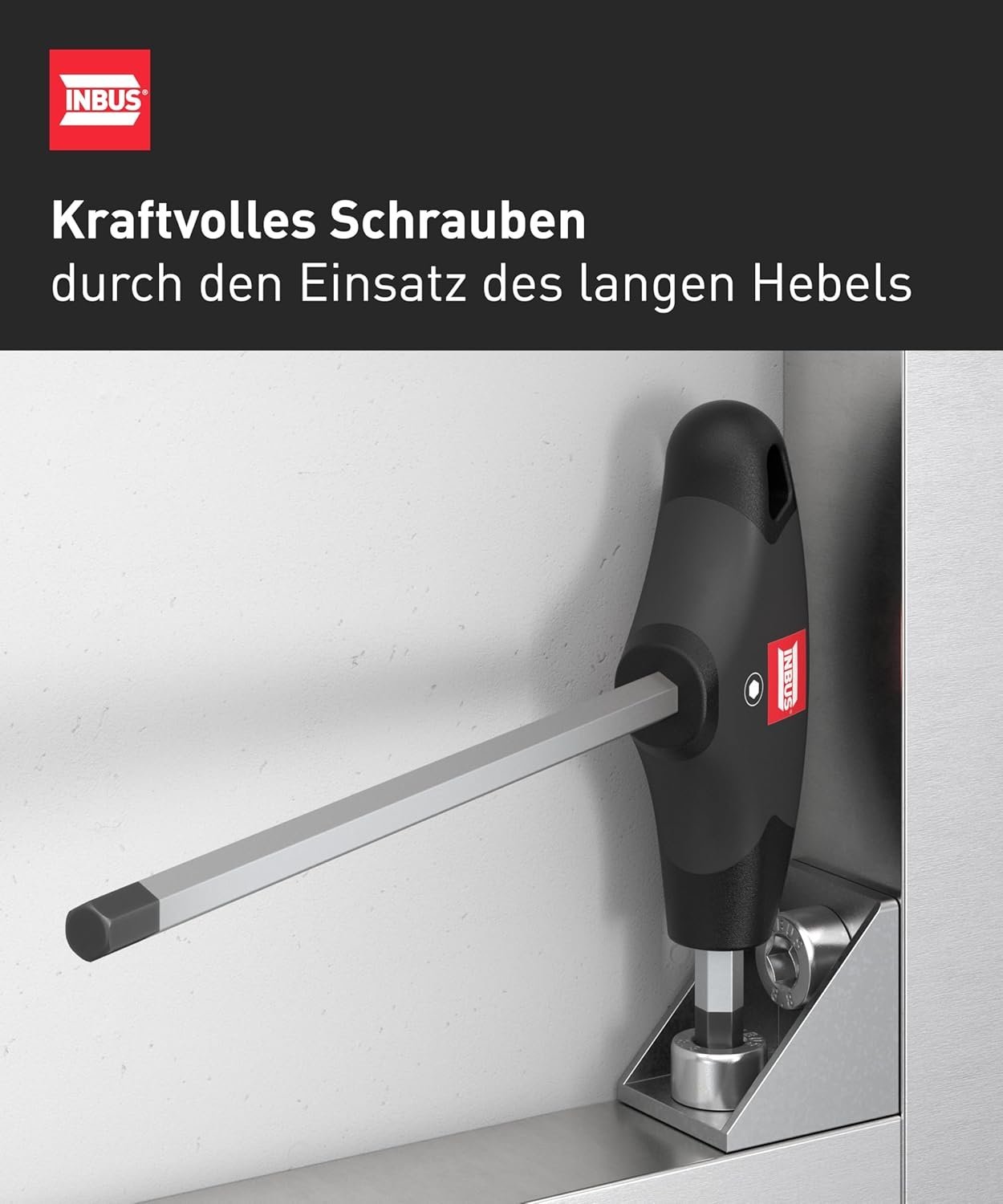 INBUS® 70129 T-Griff Schraubendreher Set 8tlg, 2–10mm, mit HybridTouch – Bild 5