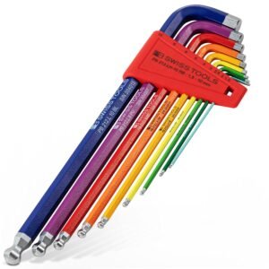 PB SWISS TOOLS Innensechskantschlüssel 212.LH-10 RB CN Mehrfarbig PB SWISS TOOLS Innensechskantschlüssel 212.LH-10 RB CN Mehrfarbig