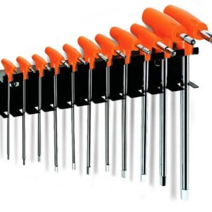 Beta 96T/SP11 – Innensechskant-stiftschlüsselsatz, 11 teilig, gebogen, mit griff (Art. 96T), mit halterung Beta 96T/SP11 – Innensechskant-stiftschlüsselsatz, 11 teilig, gebogen, mit griff (Art. 96T), mit halterung